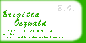 brigitta oszwald business card